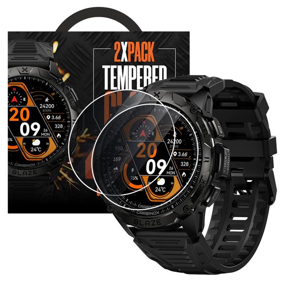 Protector de Pantalla de Vidrio Templado CARBINOX 2 Unidades para Smartwatches