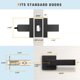 thumbnail image 5 of Manillas de puerta KNOBWELL Privacy Lever para cama y baño, 6 unidades, color negro, 5 of 7