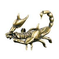 Magideal - Figura De Escorpión, Pequeño Adorno De Escritorio, Regalo De Cumpleaños, Decoración En Miniatura, Escultura, Estatua De Latón Para Escritorio, Fiesta, Estilo Vintage