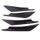 thumbnail image 1 of 4 piezas del coche universal parachoques delantero spoiler labio aletas divisor negro, 1 of 3