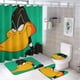 thumbnail image 1 of Pato Lucas theme 4 piece Shower Curtain Set With Rugs Waterproof Bathroom Decor Set Includes Bath Mat U shaped Rug Toilet Lid Cover And Curtain With Hooks, 1 of 6