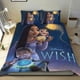 thumbnail image 1 of Deseo Conjunto de sábanas temático, trío de piezas, cómodo y amigable con la piel, diseño único, regalo de decoración para el hogar para familiares, amigos y fans, 90 cm * 190 cm, 1 of 6