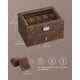 thumbnail image 5 of Caja para relojes SONGMICS organizadora de 20 compartimentos con tapa de vidrio y cierre, 5 of 6