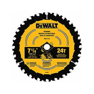 Disco De Sierra 7-1/4''X 5/8'' 24 Dientes Dewalt Dwa271424