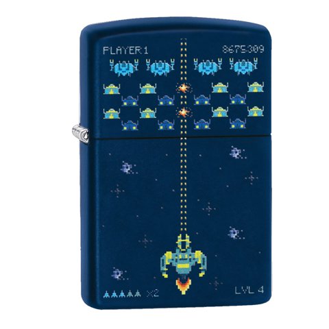 Zippo - Encendedor Pixel Game Design Azul Zp49114