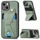 thumbnail image 1 of Funda Resistente para iPhone 15 con Tarjetero y Soporte, Diseño Magnético Verde, 1 of 5