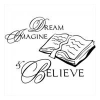 Rienda Libre Graphics - Decomural Dream Imagine Believe Teacher Ws-15070
