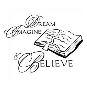 Rienda Libre Graphics - Decomural Dream Imagine Believe Teacher Ws-15070