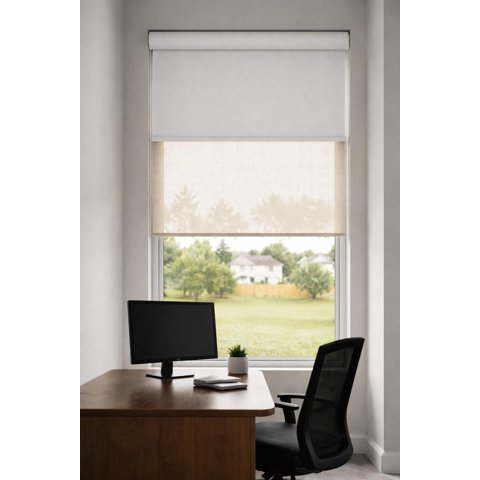 Clems - Cortina Roller Doble Blackout / Sunscreen 180X160