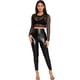 thumbnail image 3 of CALZA ECO CUERO TIRO ALTO ELASTICADOS CALCE PERFECTO PRETINA ANCHA L/XL, 3 of 3