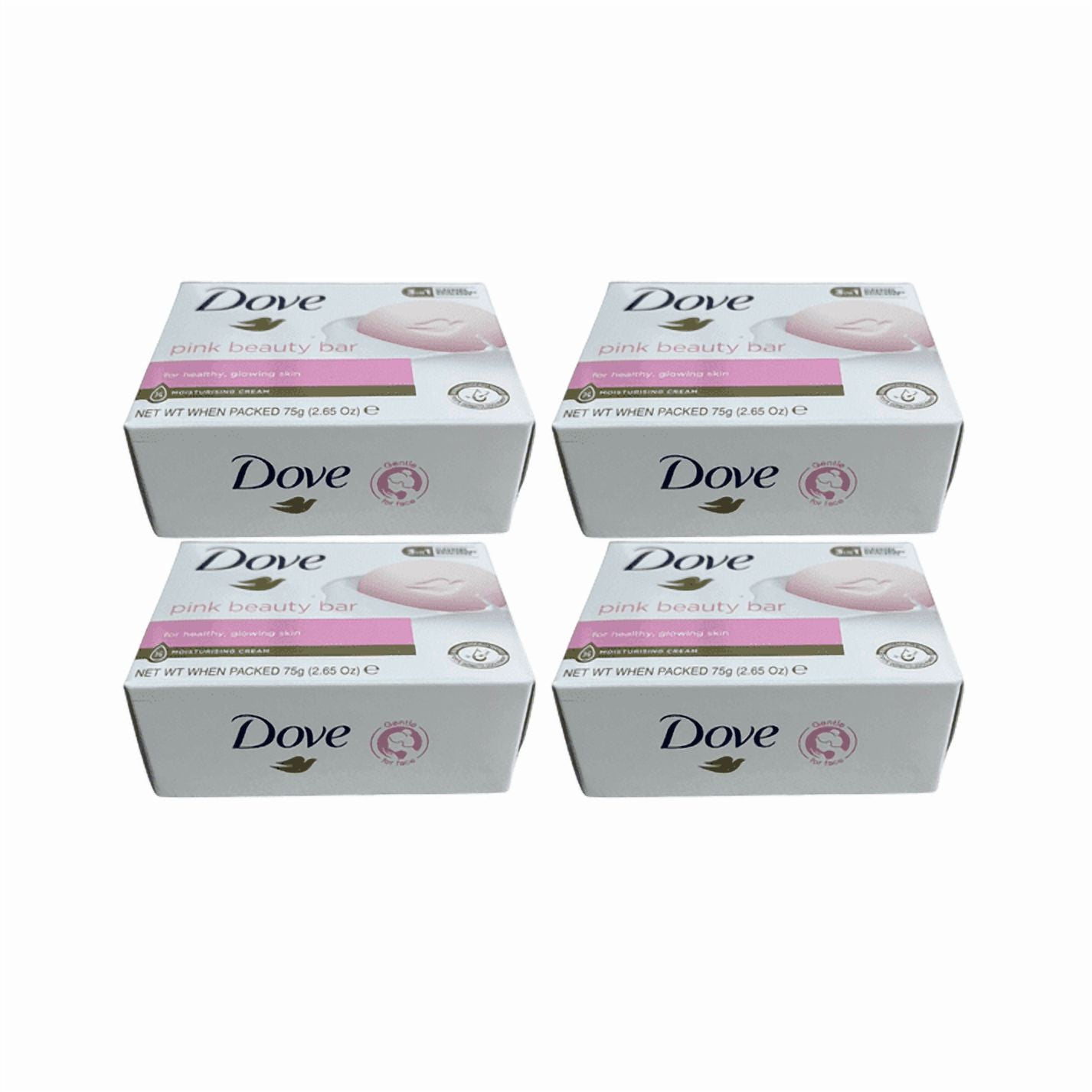 Pack 4 Jabones En Barra Dove Beauty Bar Pink Rosa 75gr