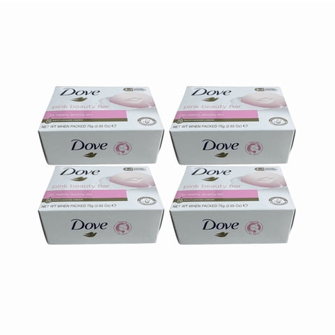 Pack 4 Jabones En Barra Dove Beauty Bar Pink Rosa 75Gr