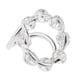 thumbnail image 3 of anillo de cristal de circón moda dama seda gasa bufanda clip anillo plata blanco, 3 of 5
