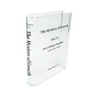 Magideal - Florero De Acrílico, Decoración De La Habitación, Elegante Estética Creativa En Forma De Libro, Florero Transparente, Florero De Libro Para Restaurant