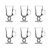 Importclick - Set 6 Tazas Café Espresso Vidrio 125 Ml