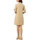thumbnail image 3 of INSPIRE CHIC Vestido Safari de Mujer para Regreso a Clases de Verano con Cuello, Botones, Algodón y Cinturón, Talla L, Caqui, 3 of 7