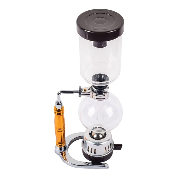 Cafetera de Sifón de Vidrio, Máquina para Hacer Té Resistente Al Calor, Cafetera Al Vacío para Oficina, Comedor, Hogar, Cocina, Regalos de Cumpleaños 5 Copa