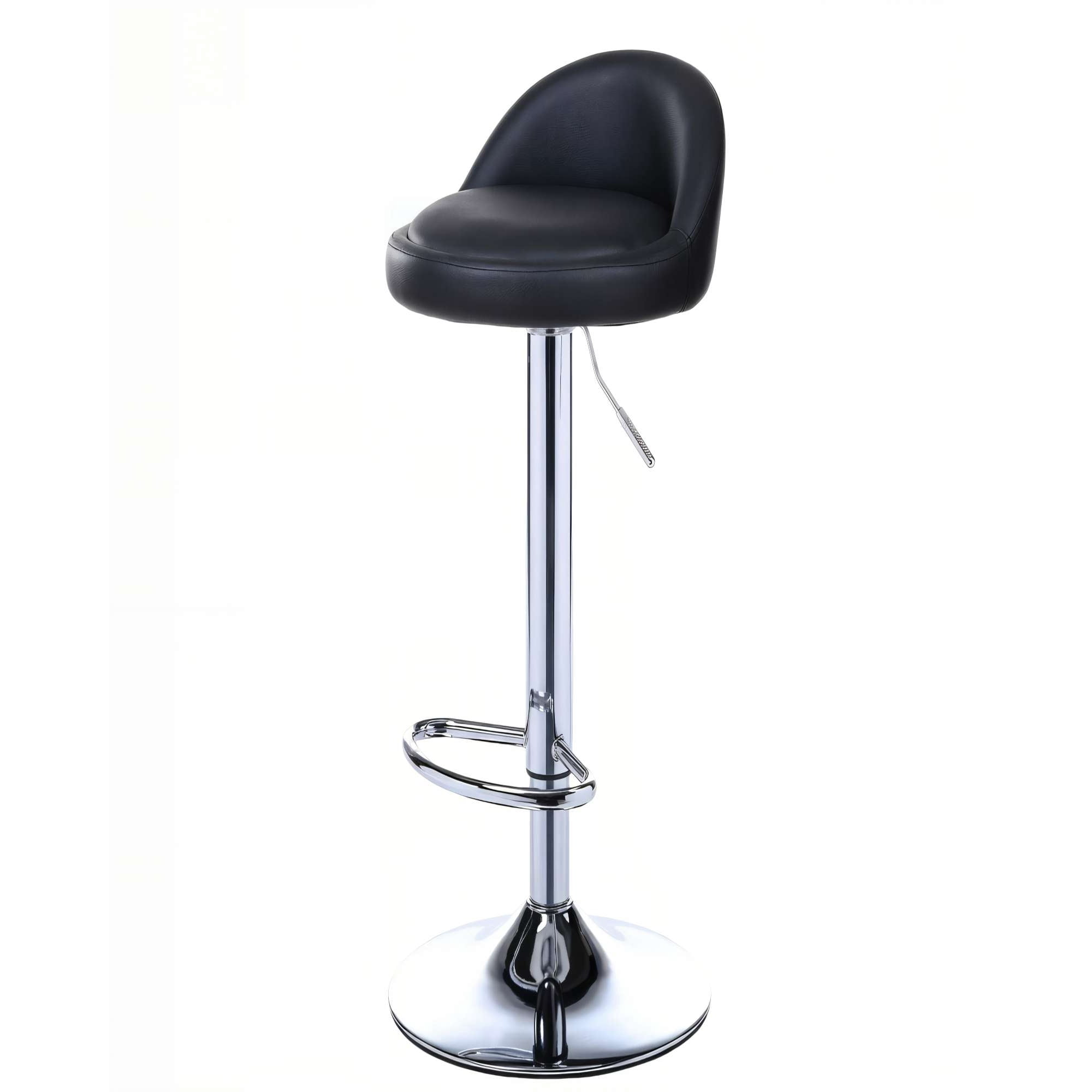 Genérico - Silla Para Bar Con Base De Metal Color Negro