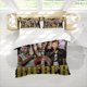 thumbnail image 1 of 3pcs Justin Bieber Music Career Collage Poster Golden Lightning Design Print Three-Piece Set Duvet Cover + Double Pillowcases, 1 of 1