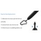 thumbnail image 4 of Juego de puntas de repuesto para bolígrafos EXTFOA S Pen, paquete de 10 unidades y 2 herramientas, color negro, 4 of 4