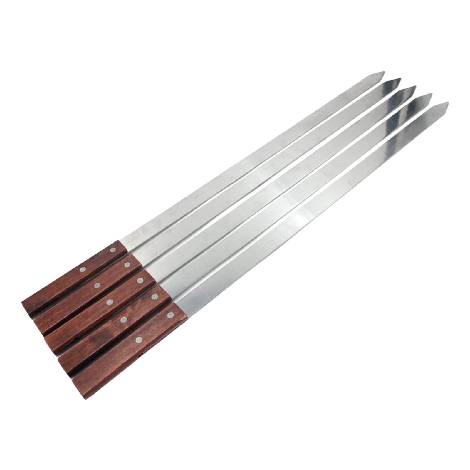 Magideal - Brochetas De 5 Piezas Para Brochetas, Brochetas De Kebab De Material Acero Inoxidable, Brochetas , Brochetas De , Brochetas De De Metal