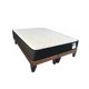 thumbnail image 1 of Cama 2 Plazas Bases con Colchon Tapiazada en Lino Chocolate Claro, 1 of 6