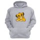 thumbnail image 1 of Polerón Canguro El Rey De La Selva Gris Claro Talla Xl Unisex, 1 of 3