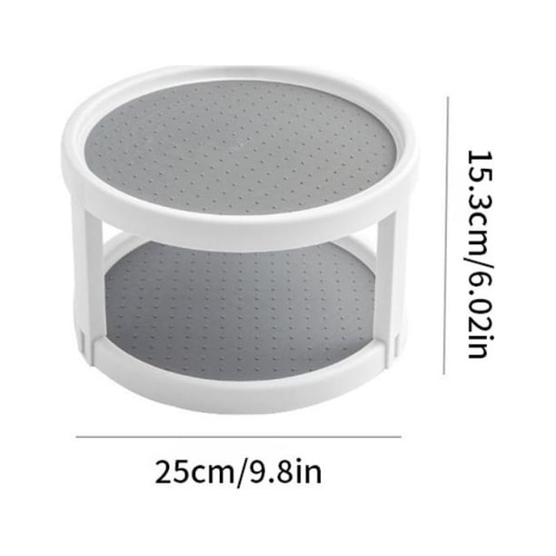 1pc 360° Rotating Spice Rack Organizer, Seasoning Holder, Round Multi Functional Storage Tray, Anti Sliding Rotatable Condiment Storage Rack, Kitchen Accessories