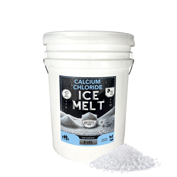 Cubo de cloruro de calcio de 3,63 kg de Ice Melt Home and Country USA