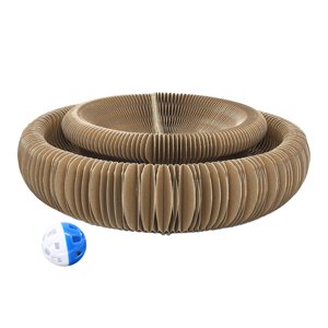 Ioensy - Tablero Rascador Para Gatos Con Pelota De Juego, Duradero Para Garra De Molienda De Gatito