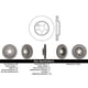 thumbnail image 2 of Disco Freno para auto Mercedes Benz E320 2003-2009 Delantero, 2 of 4