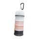 thumbnail image 3 of Contenedor De Proteínas A Prueba De Fugas Con 4 Compartimentos Apilables Para Entrenamiento En Casa, Deportes, Gris, Naranja Y Blanco, 3 of 5