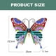 thumbnail image 2 of Valla de mariposas de metal para decoración de jardín, gran escultura de mariposa para terraza al aire libre, patio trasero, balcón, color rojo, 2 of 5