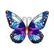 thumbnail image 4 of Mariposas De Metal Decoración De Pared Mariposas De Metal Esculturas Para Cerca Patio Balcón Estilo C, 4 of 5