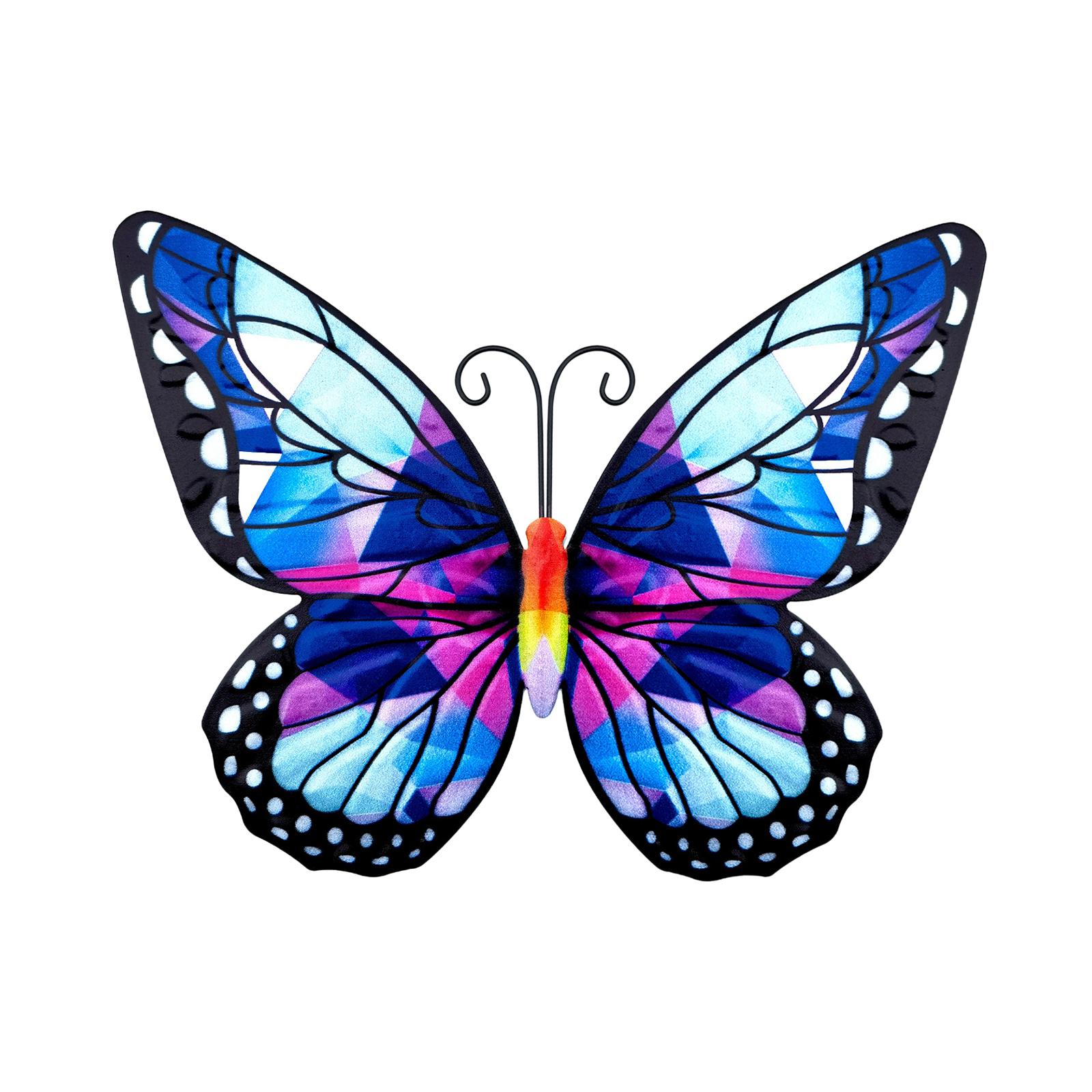 Ioensy - Mariposas De Metal Decoración De Pared Mariposas De Metal Esculturas Para Cerca Patio Balcón Estilo C