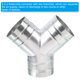 thumbnail image 4 of Uxcell Conector en Y de 3 Vías para Conducto de 3 Pulgadas, Adaptador de Tubería de Escape de Manguera de Conducto de Ventilación de Aire, 5 Pulgadas, 4 of 5