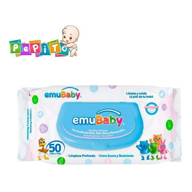 Toallas Humedas Emubaby Premium Con Tapa 50 Unidades Lider