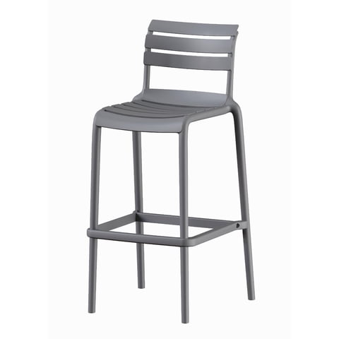 Escandinavia - Piso Taburete Silla Alta Bar Cocina Galt 65Cm Gris