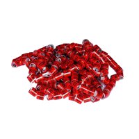 Ioensy - 100 Piezas Anillos Para Patas De Paloma 2024 Bandas De Identificación Accesorio Anillo De Entrenamiento Rojo