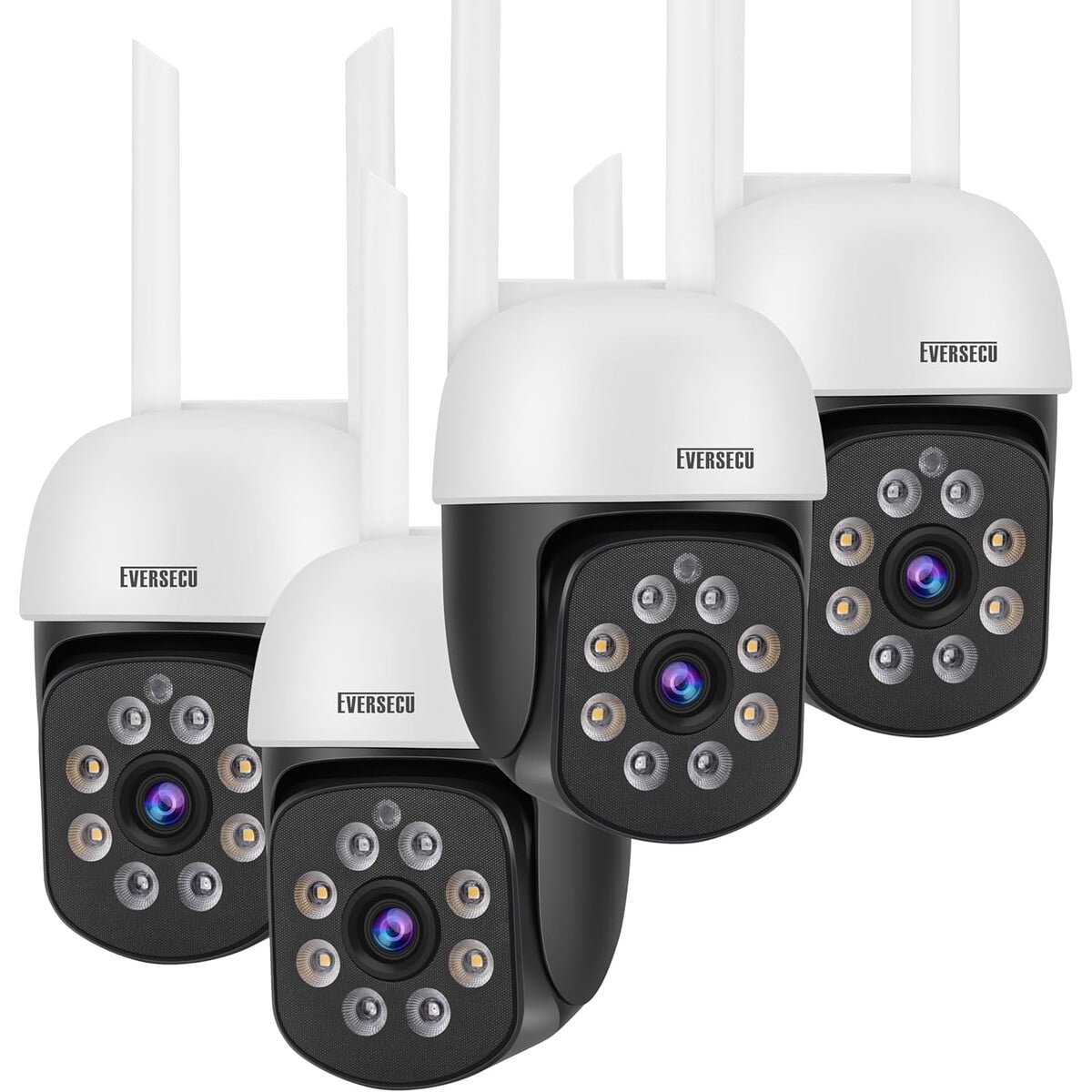Camara Seguridad Exterior Eversecu 2k 3mp Wifi Ptz Ip66