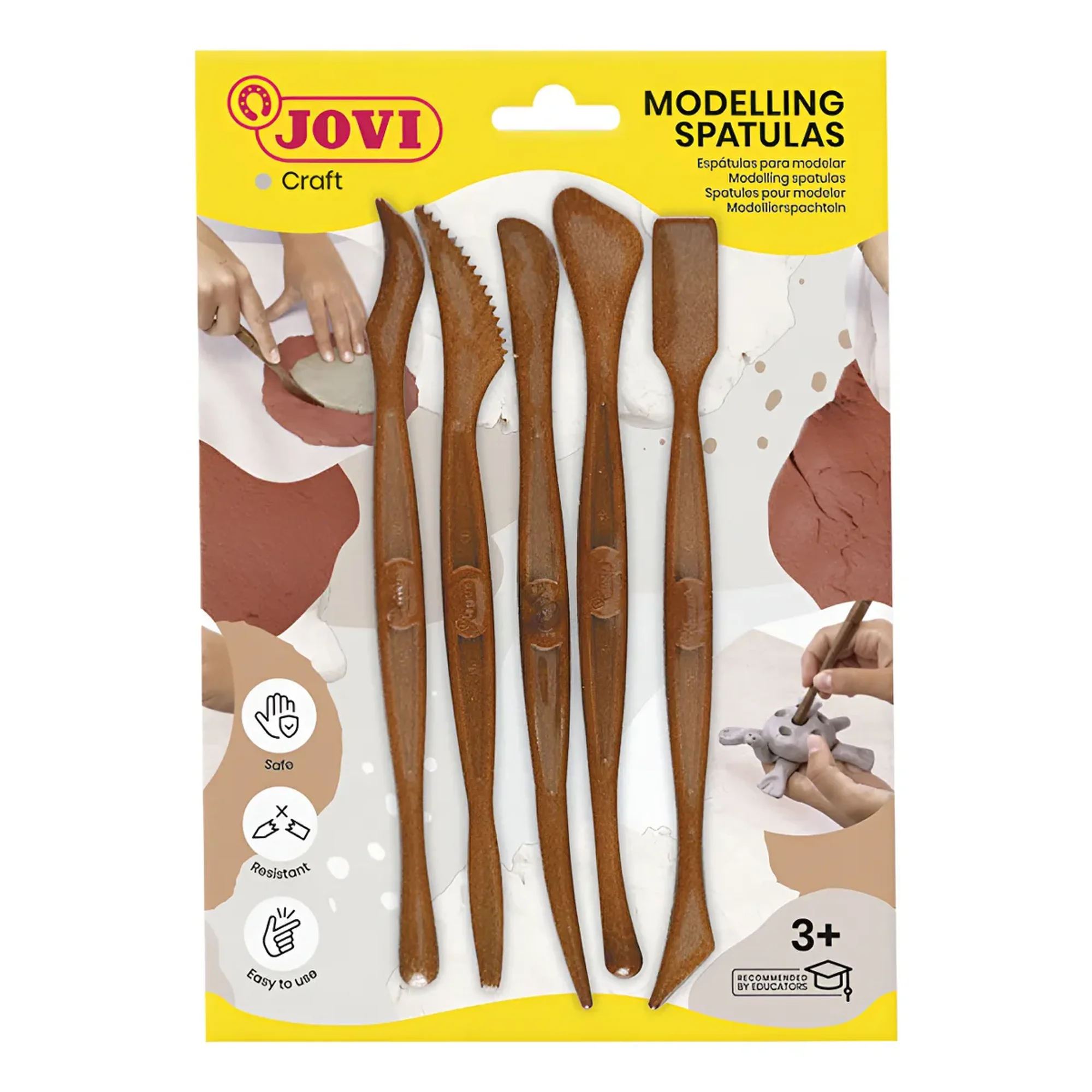 Jovi Set De Espátulas Modelling Con 5 Modeladores Plástico