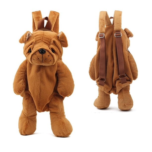 40Cm Children Cute Plush toy Lovely Cartoon Brown Bear Backpack Kawaii School bag girls boys Kindergarten Birthday Festival gift