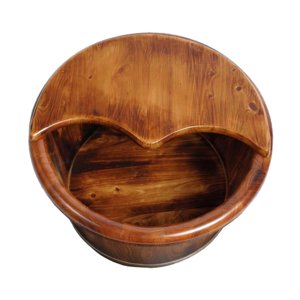 Ioensy - Bañera De Madera Para Pies, Bañera De Pedicura, Cuenco De Lavado Para Spa, Cubo Para Sauna, Viaje, Dormitorio, 26Cm De Altura