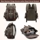 thumbnail image 2 of Mochila HuaChen M86 vintage de lona de cuero 28,5 L negra, 2 of 7