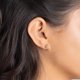 thumbnail image 5 of Aretes Barzel chapados en oro de 18K con bolitas, 3-10 mm, paquete de 5, 5 of 8