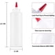 thumbnail image 2 of Botellas flexibles con tapa roja (paquete de 2), boca ancha, a prueba de fugas, rellenables, para condimentos de cocina, 16 onzas, 2 of 6