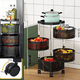 thumbnail image 4 of Carrito Organizador Verdulero Frutero Giratorio 4 Estantes, 4 of 7