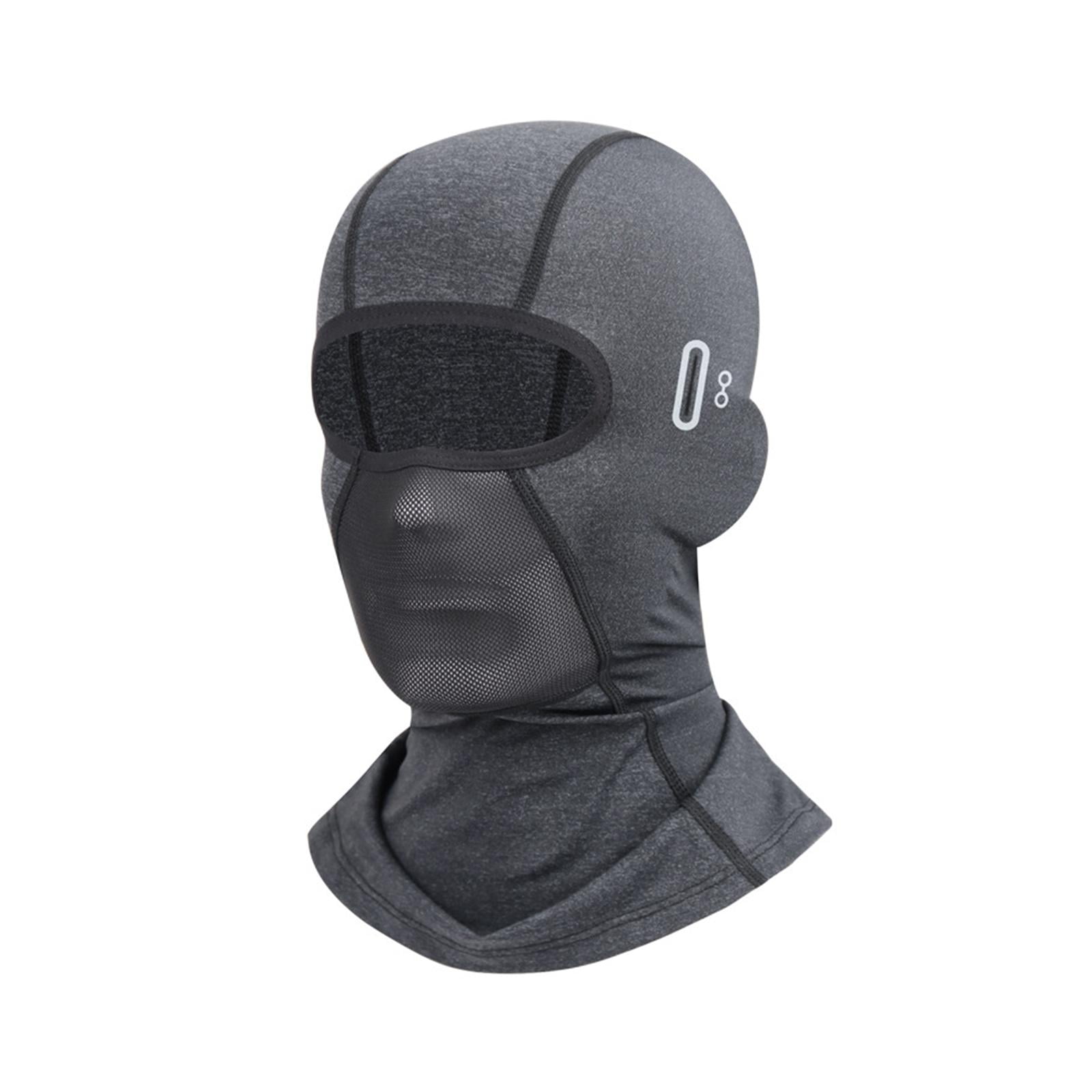 Ioensy - Pasamontañas Máscara Facial Verano Ciclismo Cuello Calentador Para Correr Motocicleta Esquí Gris