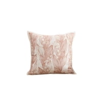 Genérico - Pack De 4 Fundas De Cojin Hoja Rosa