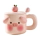 thumbnail image 2 of Taza De Té, Novedad, Bebida, Hotel, Hogar, Con Cuchara, Dormitorio, Jugo, Taza De Café De Cerámica, Cerdo Rosa, 2 of 5